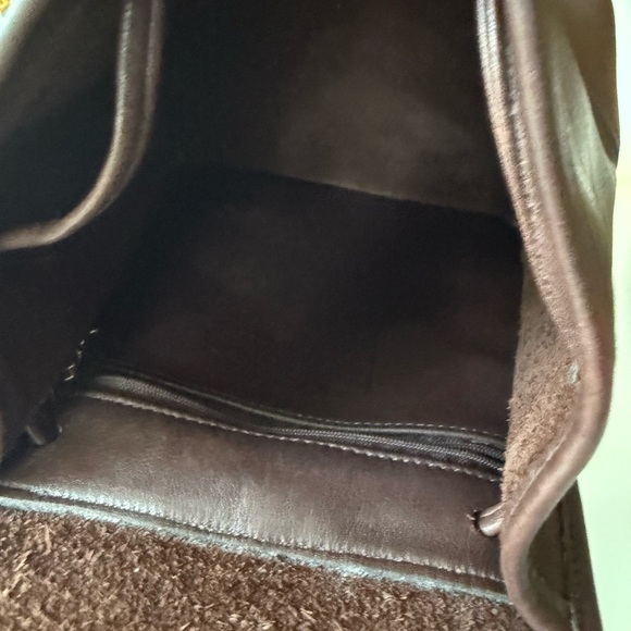 Vintage Coach 9960 Mini Daypack Dark Brown Leather Backpack - Picture 10 of 10